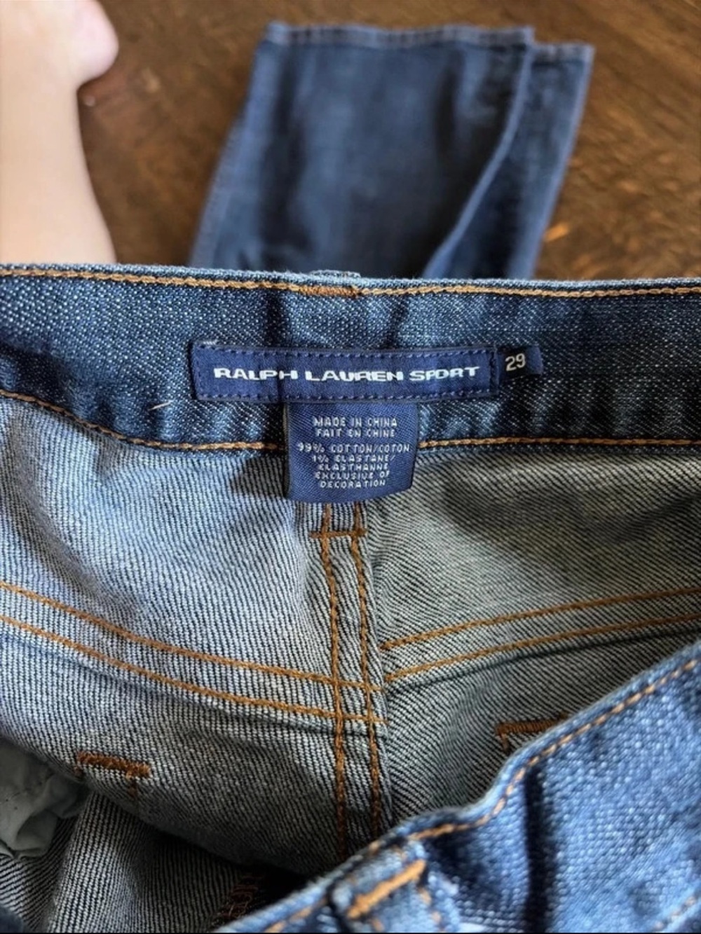 Ralph Lauren Women’s Straight Dark Blue Denim Jeans - Picture 2 of 2